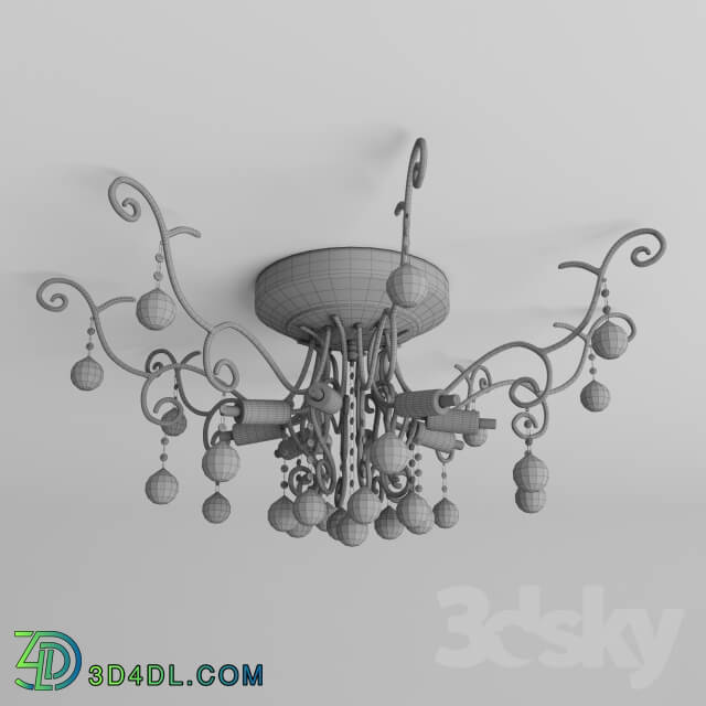 Ceiling light - Chandelier Diamant Crystal Frost DIA760-08-G