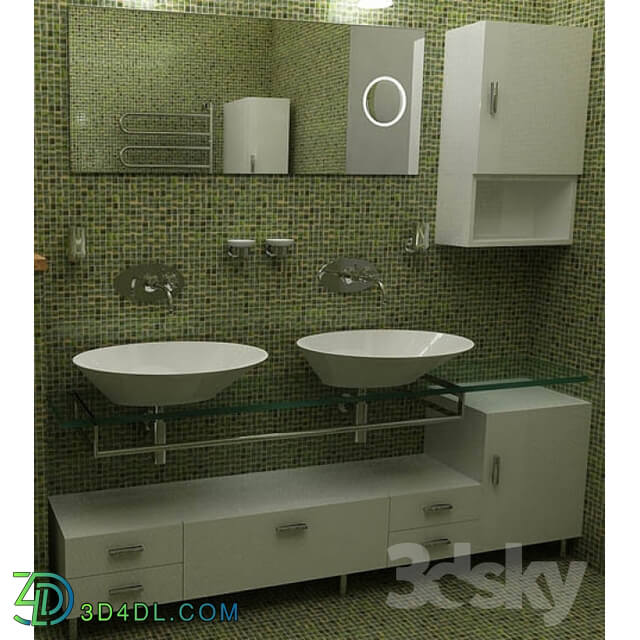 Bathroom furniture - Sink Lupi Ovo 61h44h15