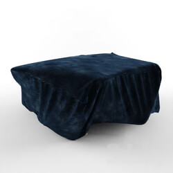 Other soft seating - Pouffe blue soft 