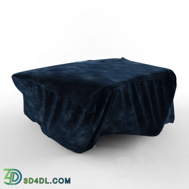 Other soft seating - Pouffe blue soft