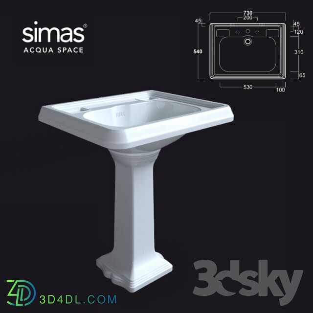 Wash basin - Wash simas AR_844-AR_805 OM