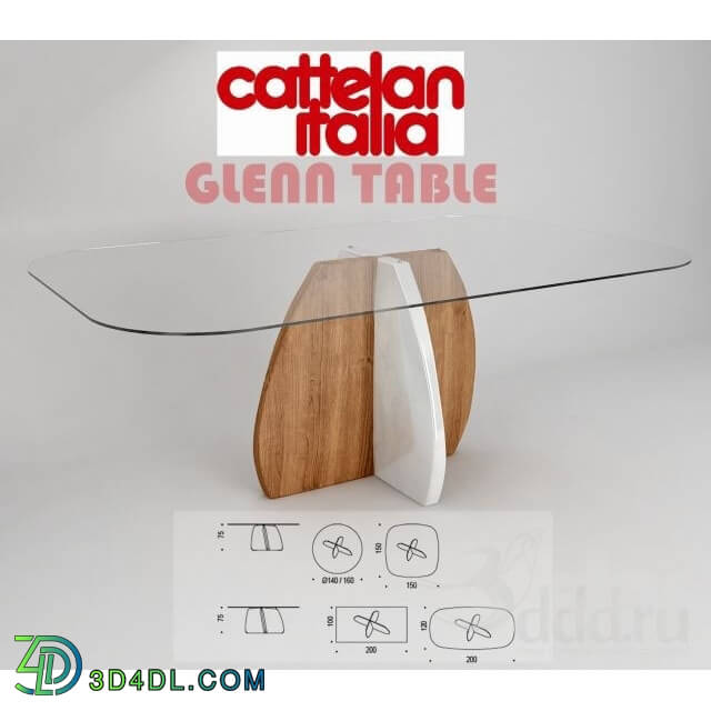 Table - cattelan italia Glen table