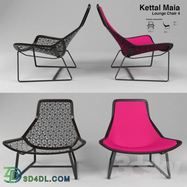 Arm chair - Kettal Maia Lounge Chair