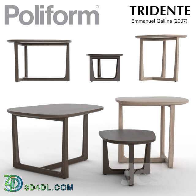 Table - Poliform Tridente Table set