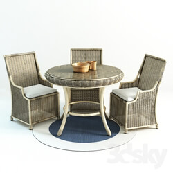 Table _ Chair - Saybrook All-Weather Wicker Wingback Armchair 