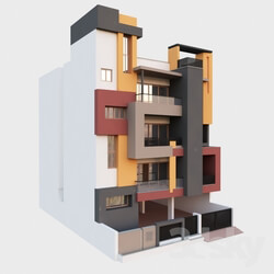 Building - Multi_Story_Indian_Residance 