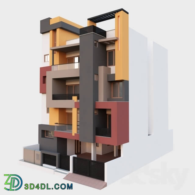 Building - Multi_Story_Indian_Residance