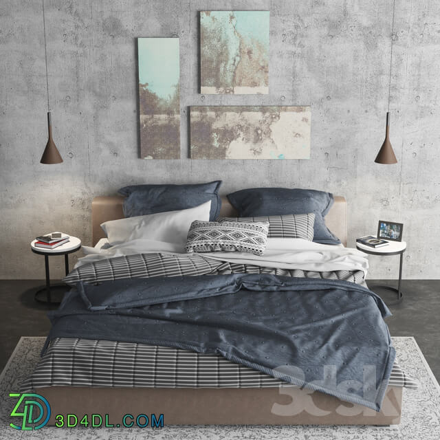 Bed - Meridiani Louis bed