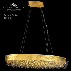 Ceiling light - Chandelier fabian 1550.17 oro LED 