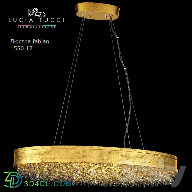 Ceiling light - Chandelier fabian 1550.17 oro LED