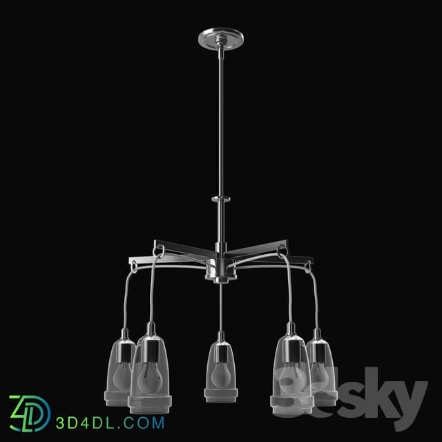 Ceiling light - Filament Design 5-Light Brushed Nickel Chandelier