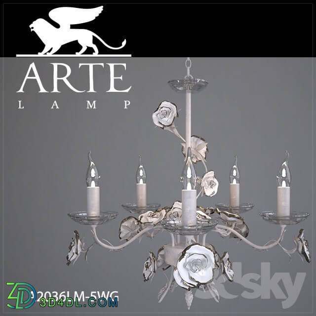 Ceiling light - Chandelier ArteLamp A2036LM-5WG