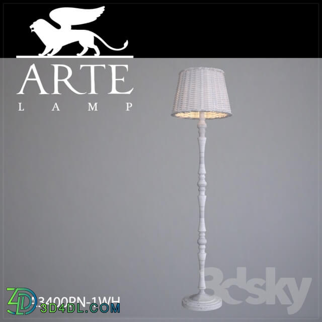 Floor lamp - Floor lamp ArteLamp A3400PN-1WH