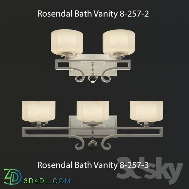 Wall light - Rosendal Bath Vanity 8-257-2_ Rosendal Bath Vanity 8-257-3