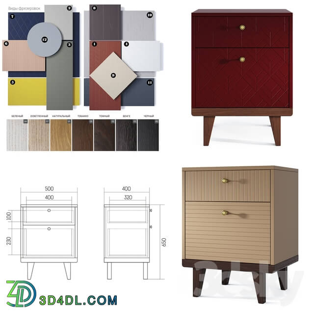 Sideboard _ Chest of drawer - The IDEA THINON v2 bedside table