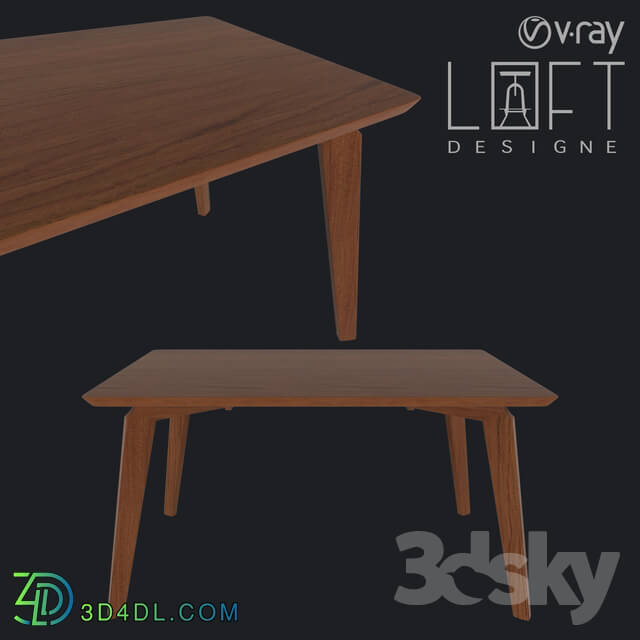 Table - Table LoftDesigne 60104 model