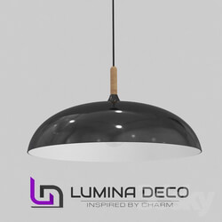 Ceiling light - _OM_ Pendant lamp Lumina Deco Versi black LDP 7899 _BK_ 