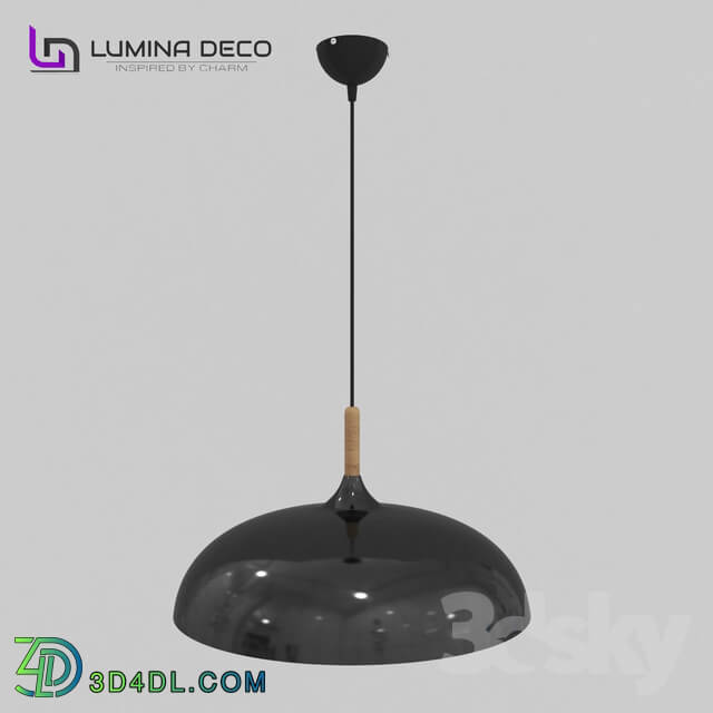 Ceiling light - _OM_ Pendant lamp Lumina Deco Versi black LDP 7899 _BK_