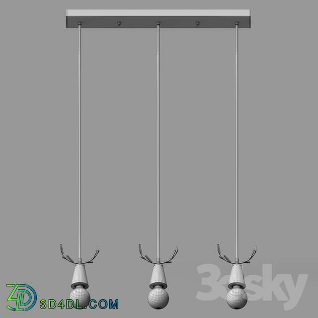 Ceiling light - Wood deer chandelier