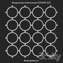 Decorative plaster - OM SONATE 625 Modular Composition by RosLepnina 