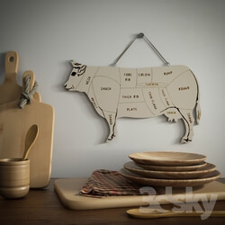 Other kitchen accessories - Wooden set for the kitchen 