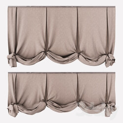 Curtain - London curtains in two positions 