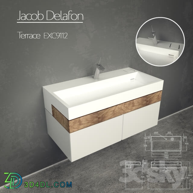 Bathroom furniture - Jacob Delafon Terrace EXC112