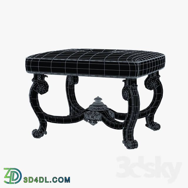 Other soft seating - Baroque Style Carved Bench