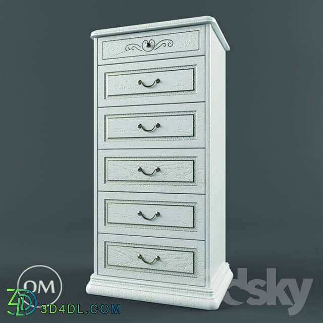 Sideboard _ Chest of drawer - Luigi_ white Miassmobili