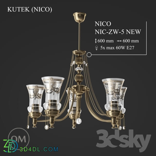 Ceiling light - KUTEK _NICO_ NIC-ZW-5-NEW