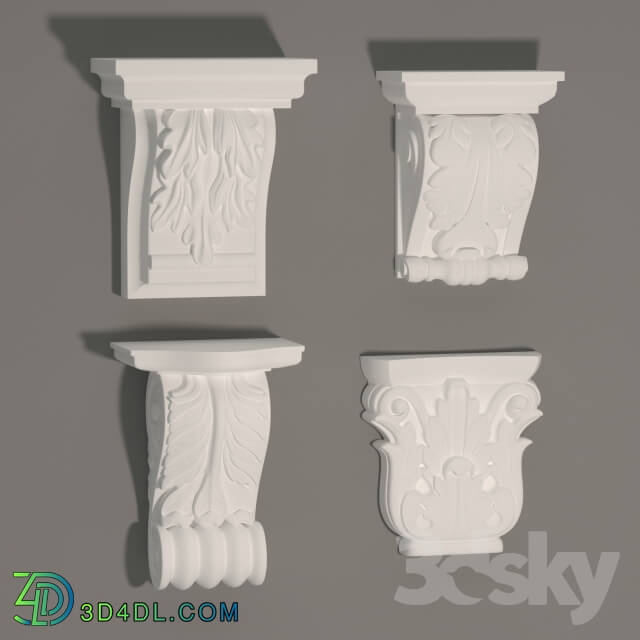 Decorative plaster - Fretwork_ Capital