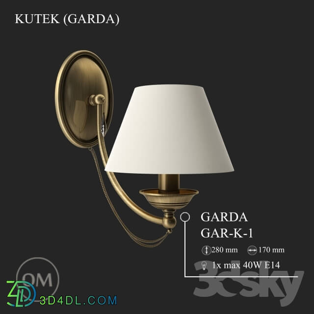 Wall light - KUTEK _GARDA_ GAR-K-1