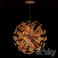 Ceiling light - Chandelier Wooden Glowworm Sphere 