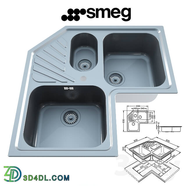 Sink - Smeg kitchen sink11