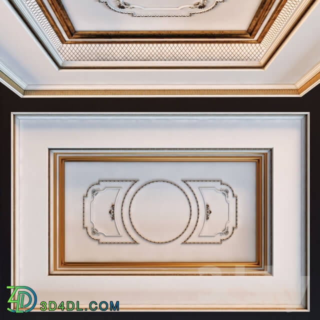 Decorative plaster - classic ceiling molds 1