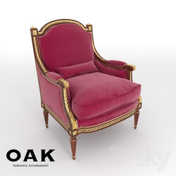 Arm chair - OAK Upholstered Armchair - mg3141 