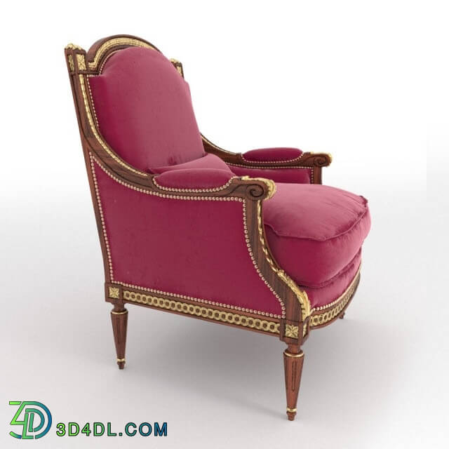 Arm chair - OAK Upholstered Armchair - mg3141