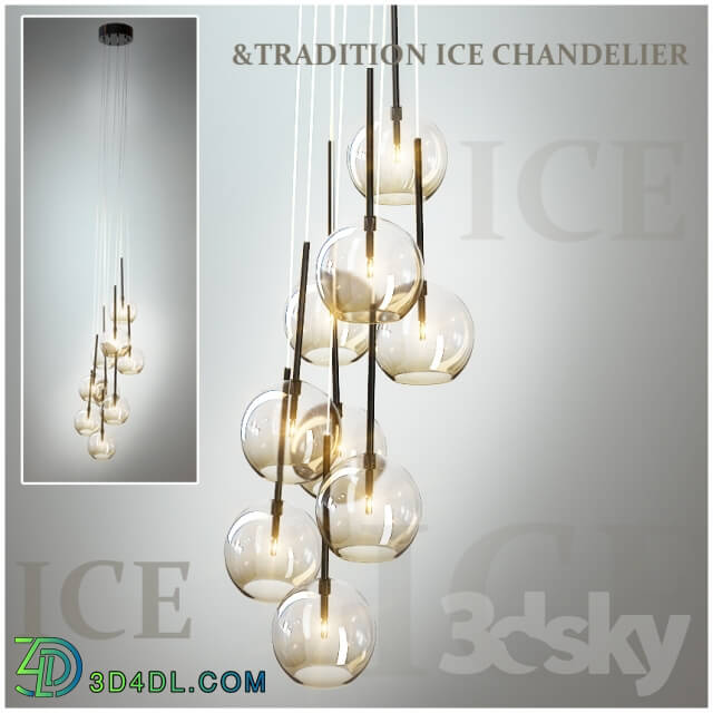 Ceiling light - _amp_ TRADITION ICE CHANDELIER