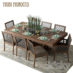 Table _ Chair - Table with chairs Mobi Dining rooms Morokko 