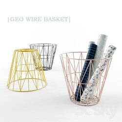 Other decorative objects - GEO WIRE BASKET 