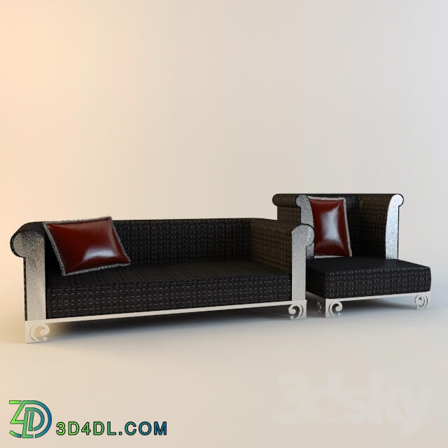 Sofa - Chinese furniture. Sofa and armchair.