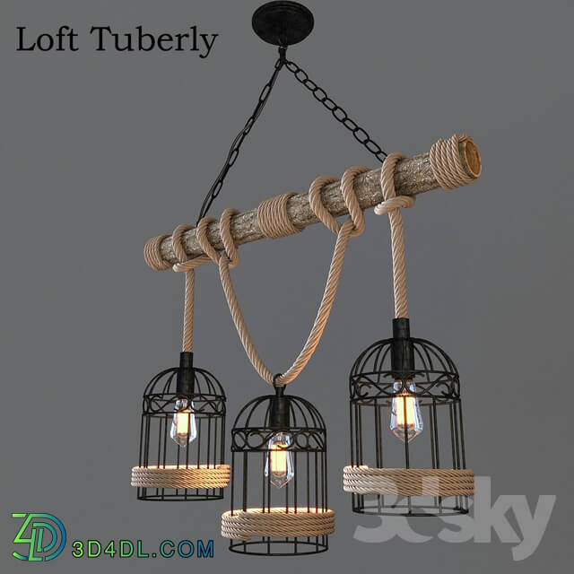 Ceiling light - Ceiling chandelier Loft Tuberly