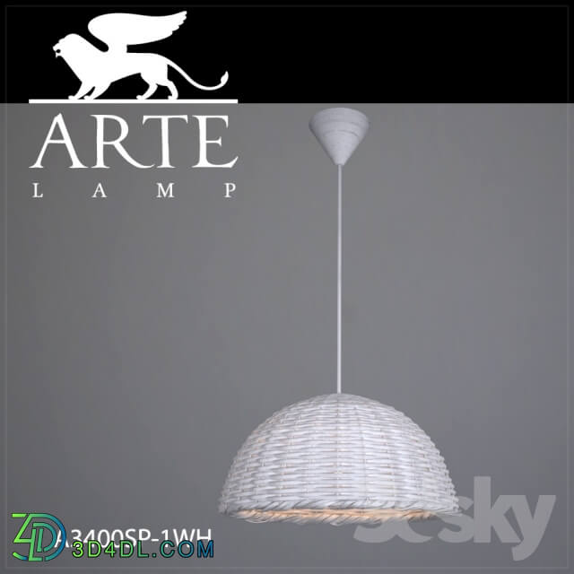 Ceiling light - Hanging lamp Arte Lamp A3400SP-1WH