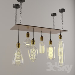 Ceiling light - Edison Light Bulbs 