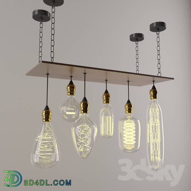 Ceiling light - Edison Light Bulbs