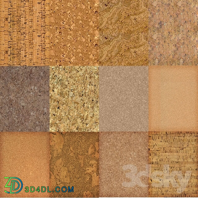 Wood - 12 Cork Board Background Textures