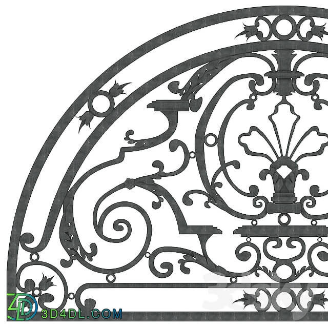 Other architectural elements - semi circle arch window grill