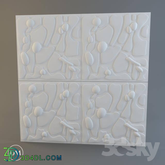 3D panel - _OM_ 3d wall panel _Artpole__ Rock