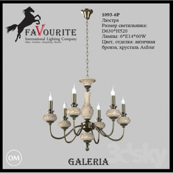 Ceiling light - Favourite 1093-6 p chandelier 