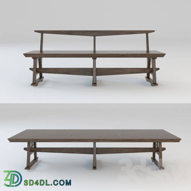 Table _ Chair - Picnic table with bench